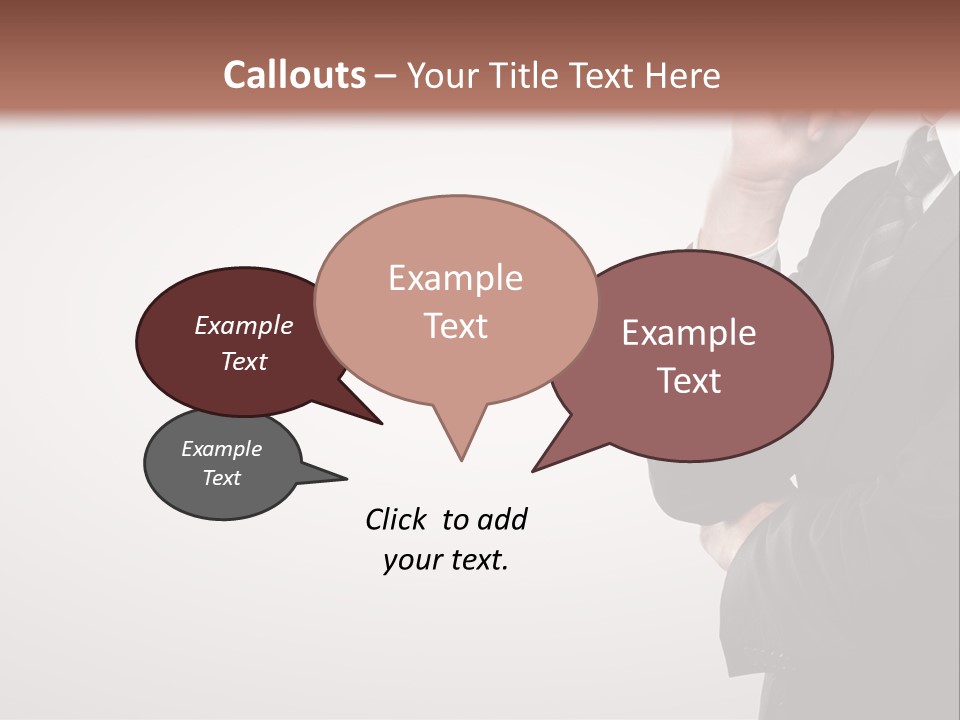 Tuxedo Hand  PowerPoint Template