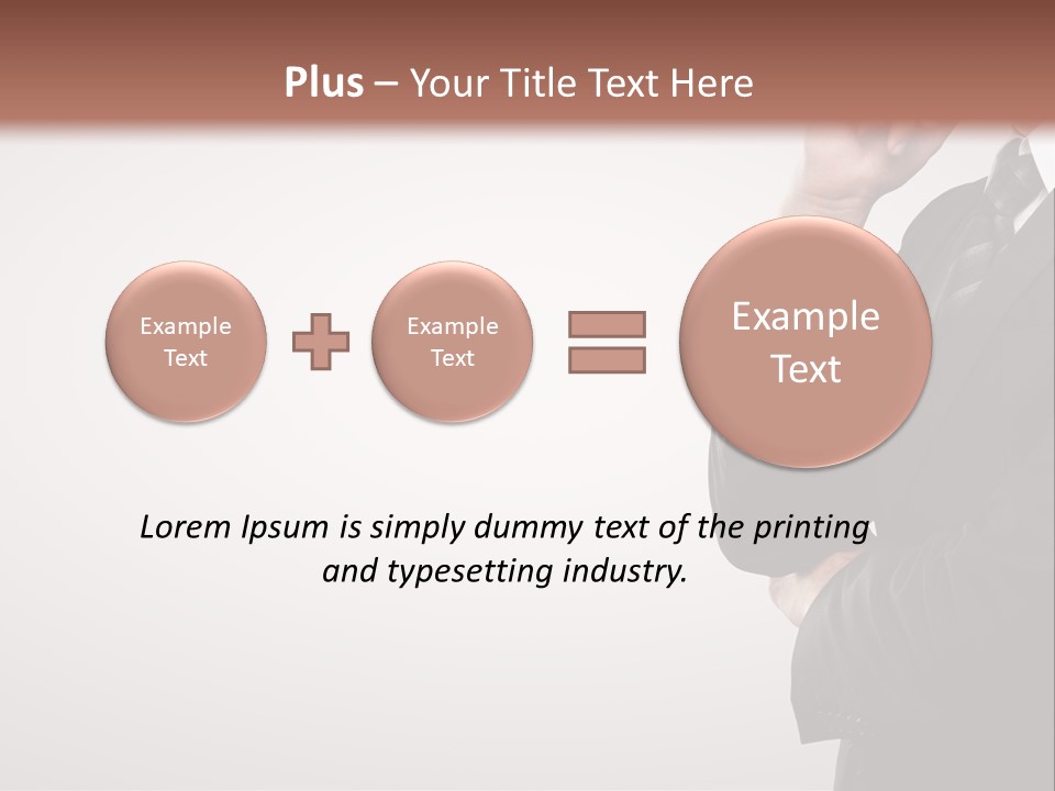 Tuxedo Hand  PowerPoint Template