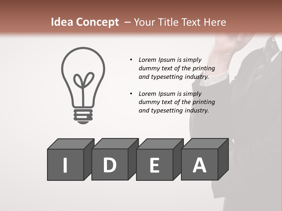 Tuxedo Hand  PowerPoint Template