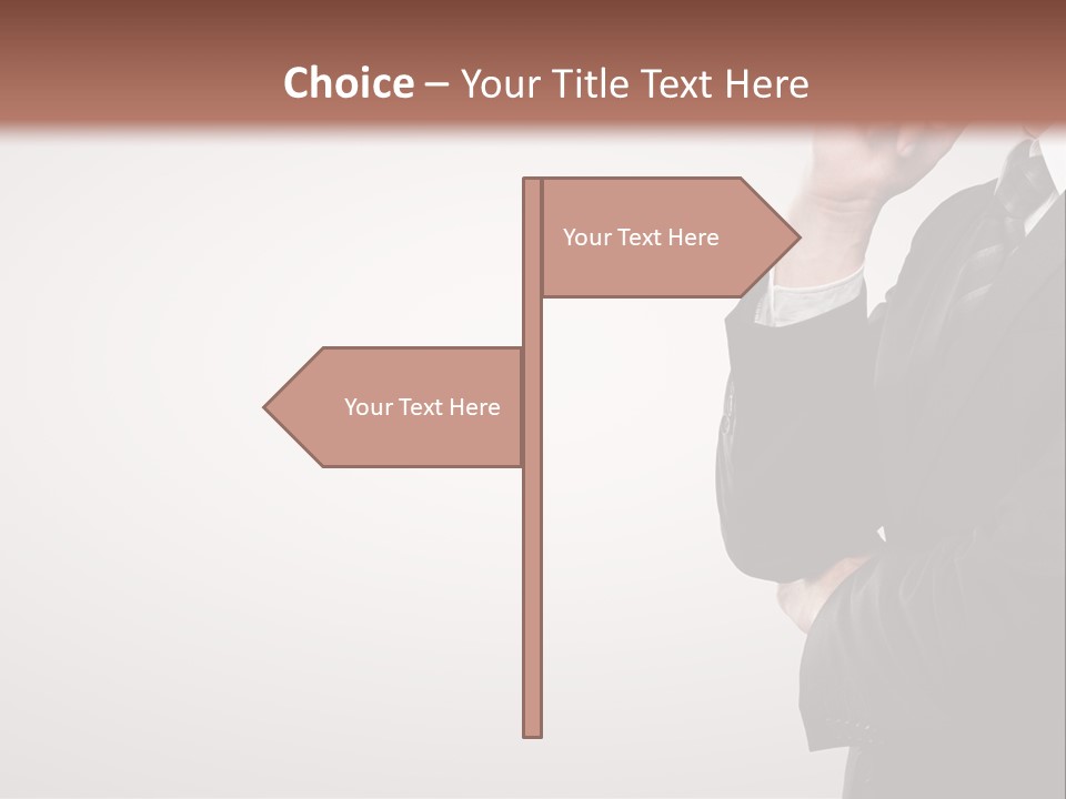 Tuxedo Hand  PowerPoint Template