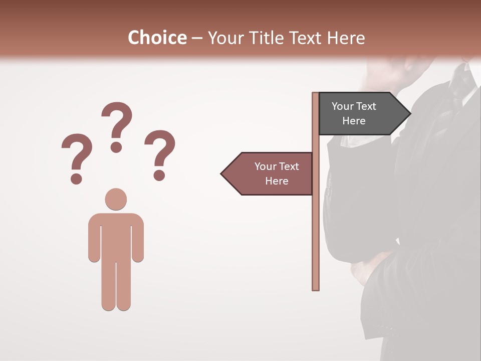 Tuxedo Hand  PowerPoint Template