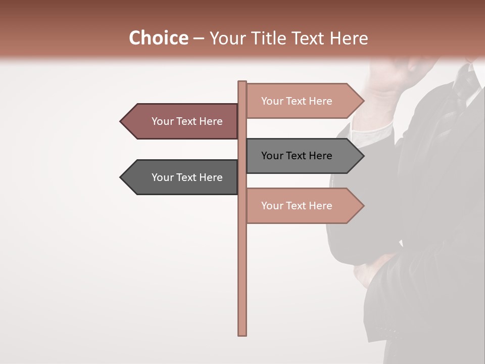 Tuxedo Hand  PowerPoint Template