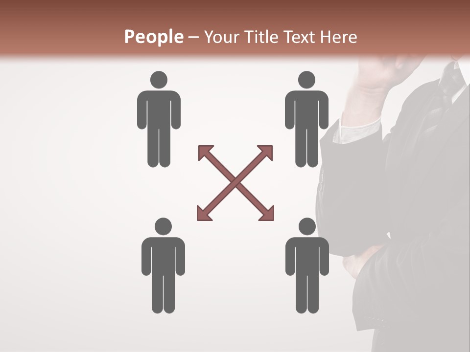 Tuxedo Hand  PowerPoint Template