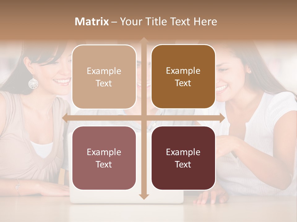 Happy Internet Women PowerPoint Template