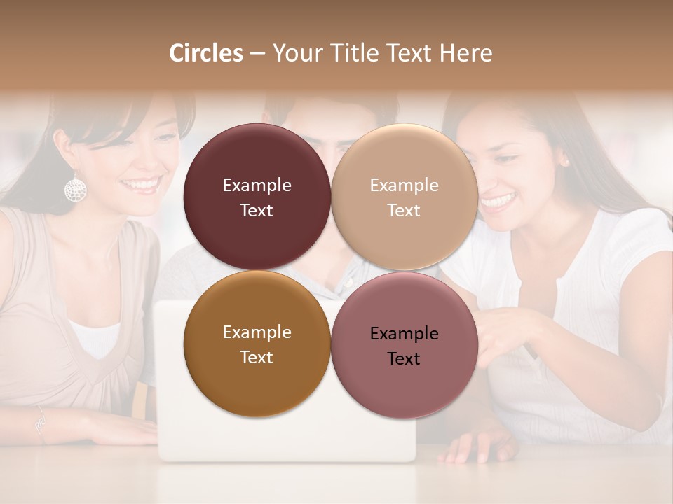 Happy Internet Women PowerPoint Template