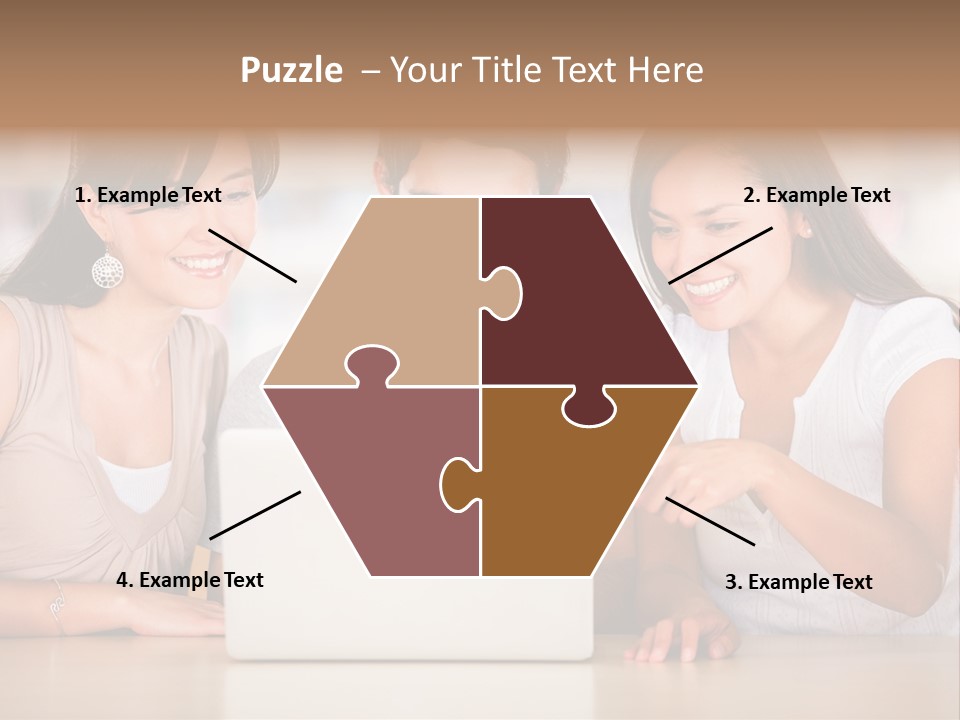 Happy Internet Women PowerPoint Template