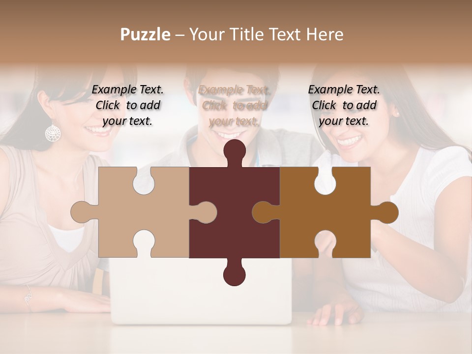 Happy Internet Women PowerPoint Template