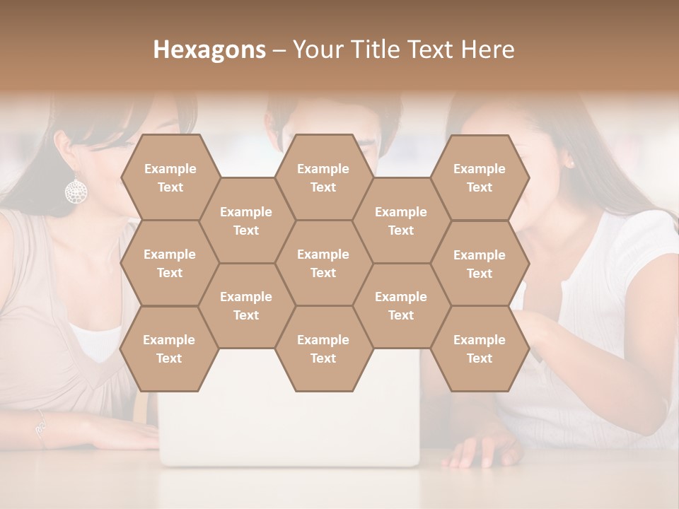 Happy Internet Women PowerPoint Template