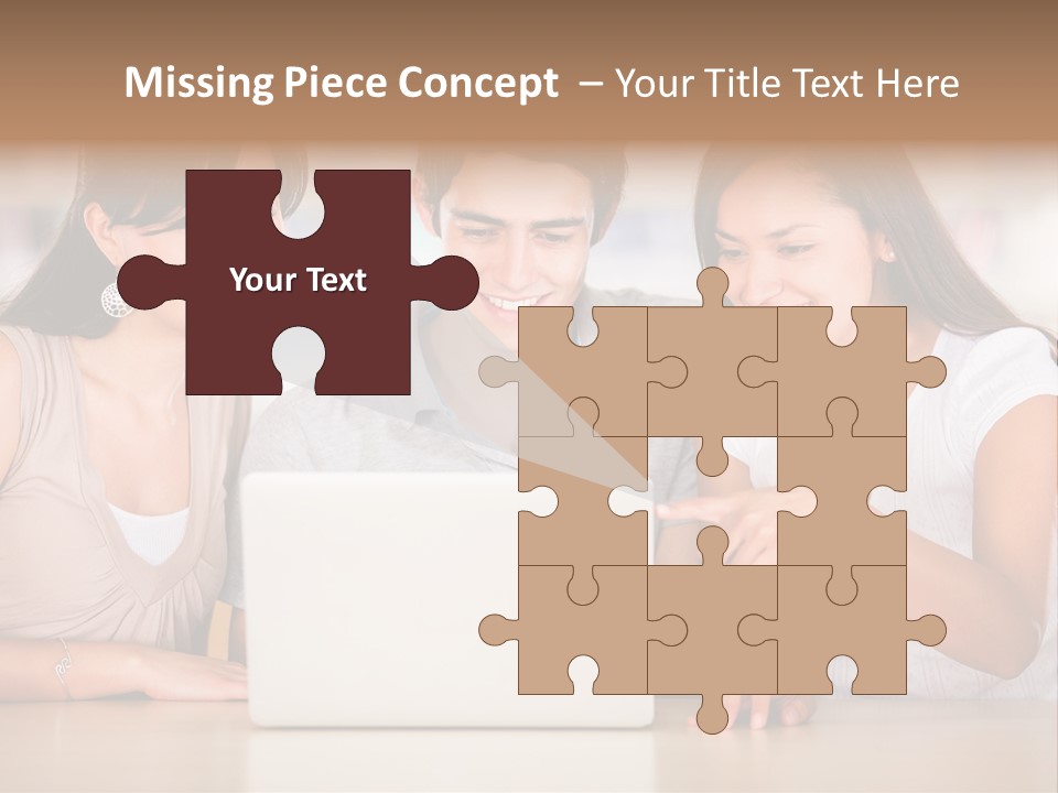 Happy Internet Women PowerPoint Template