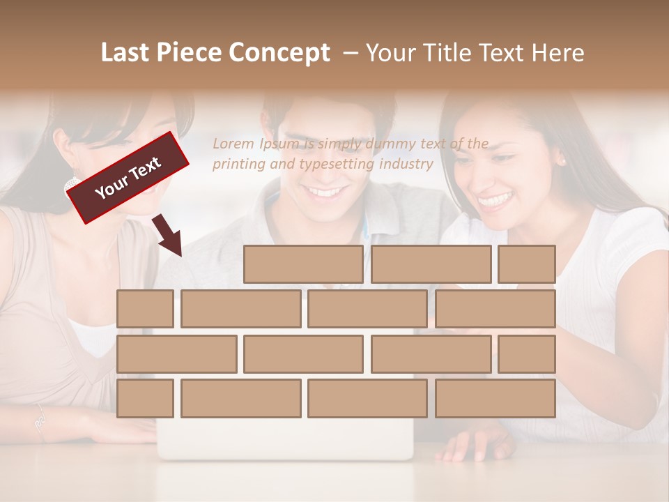 Happy Internet Women PowerPoint Template