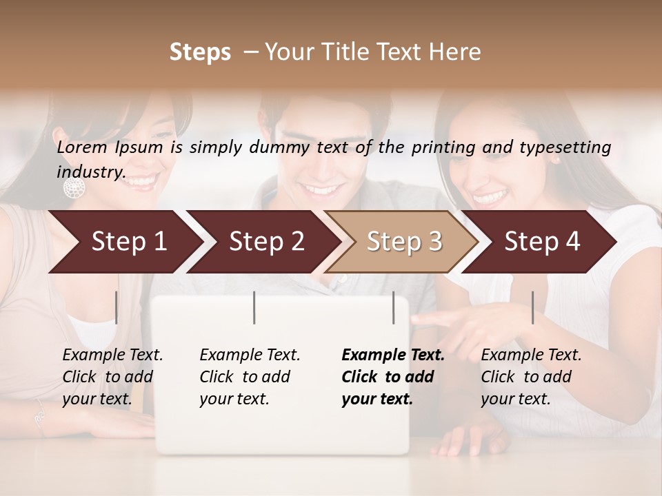 Happy Internet Women PowerPoint Template