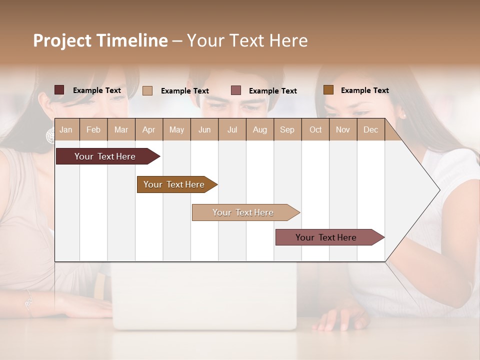 Happy Internet Women PowerPoint Template