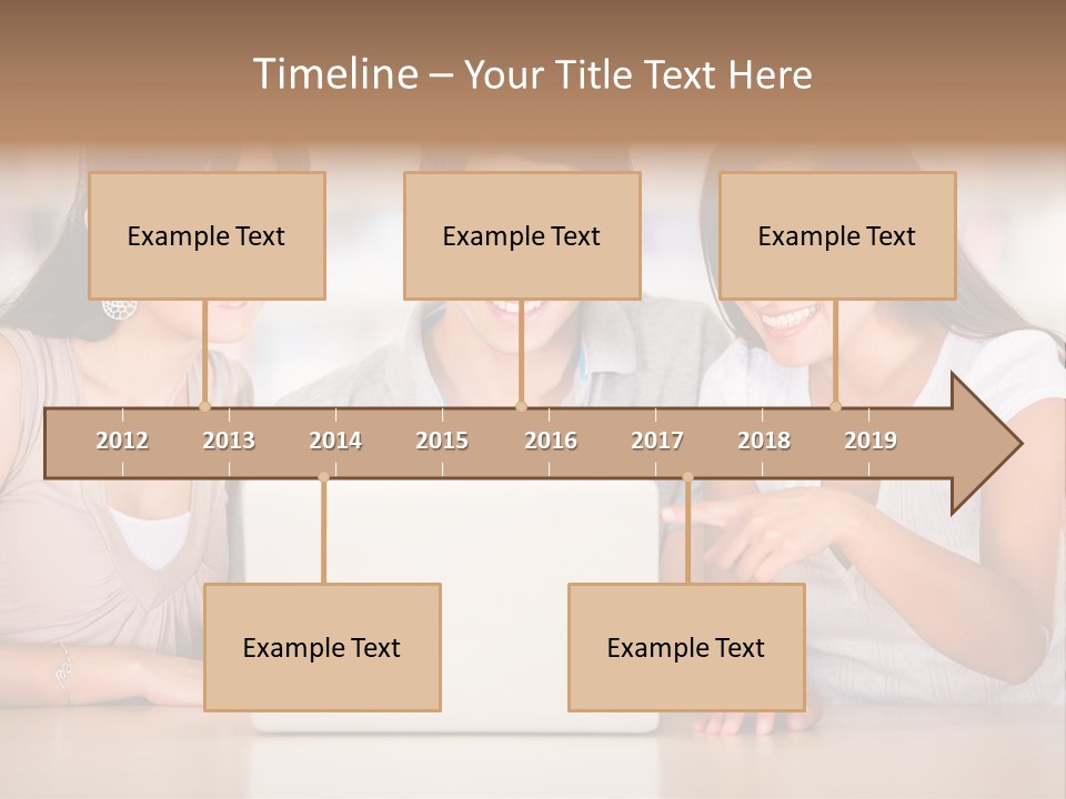 Happy Internet Women PowerPoint Template