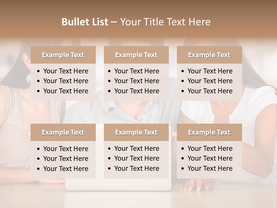 Happy Internet Women PowerPoint Template