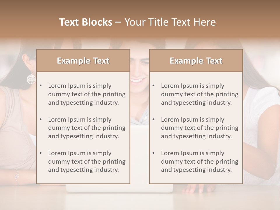 Happy Internet Women PowerPoint Template