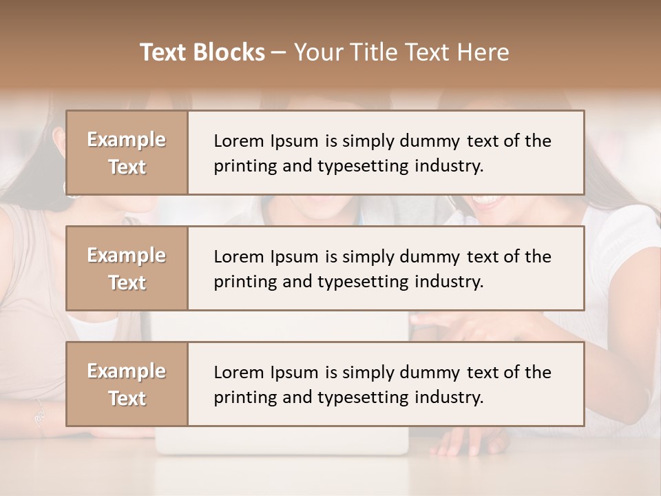 Happy Internet Women PowerPoint Template