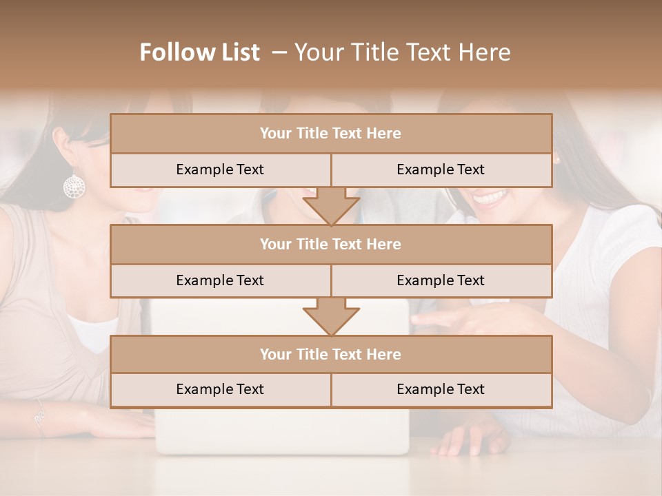 Happy Internet Women PowerPoint Template