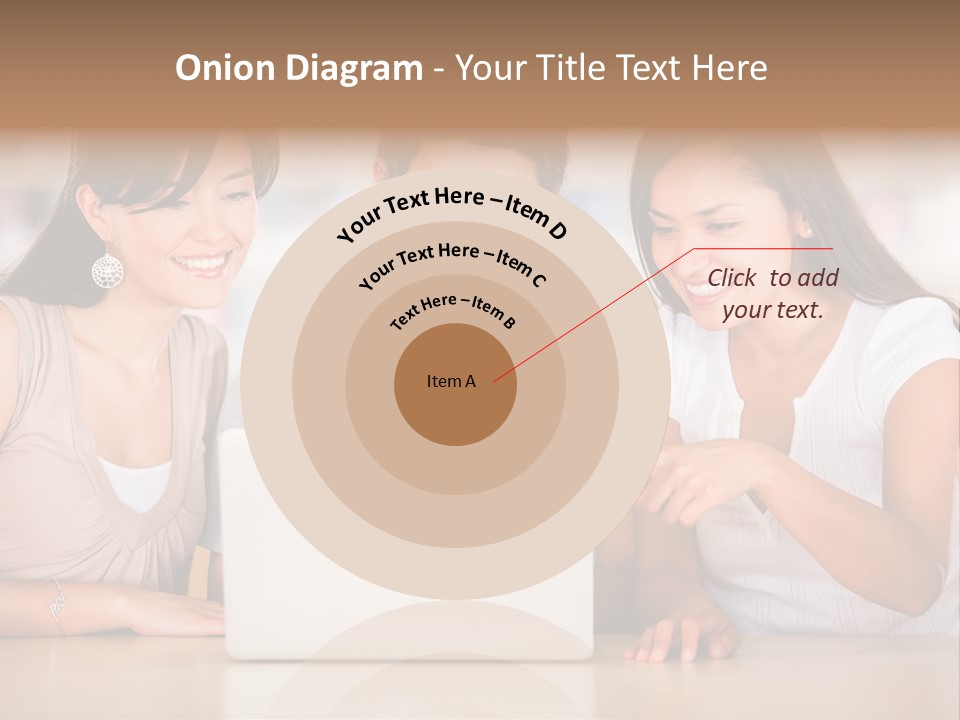 Happy Internet Women PowerPoint Template