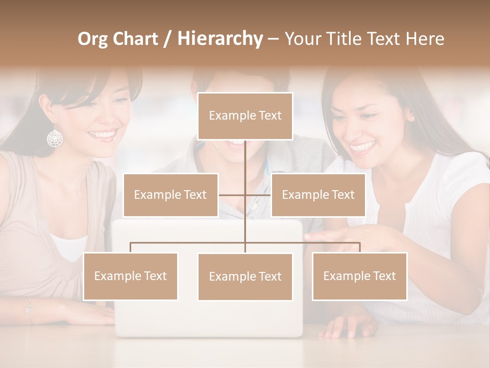 Happy Internet Women PowerPoint Template