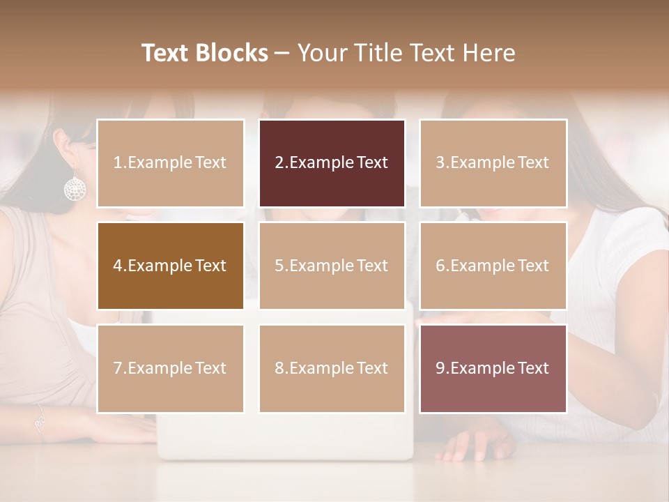 Happy Internet Women PowerPoint Template