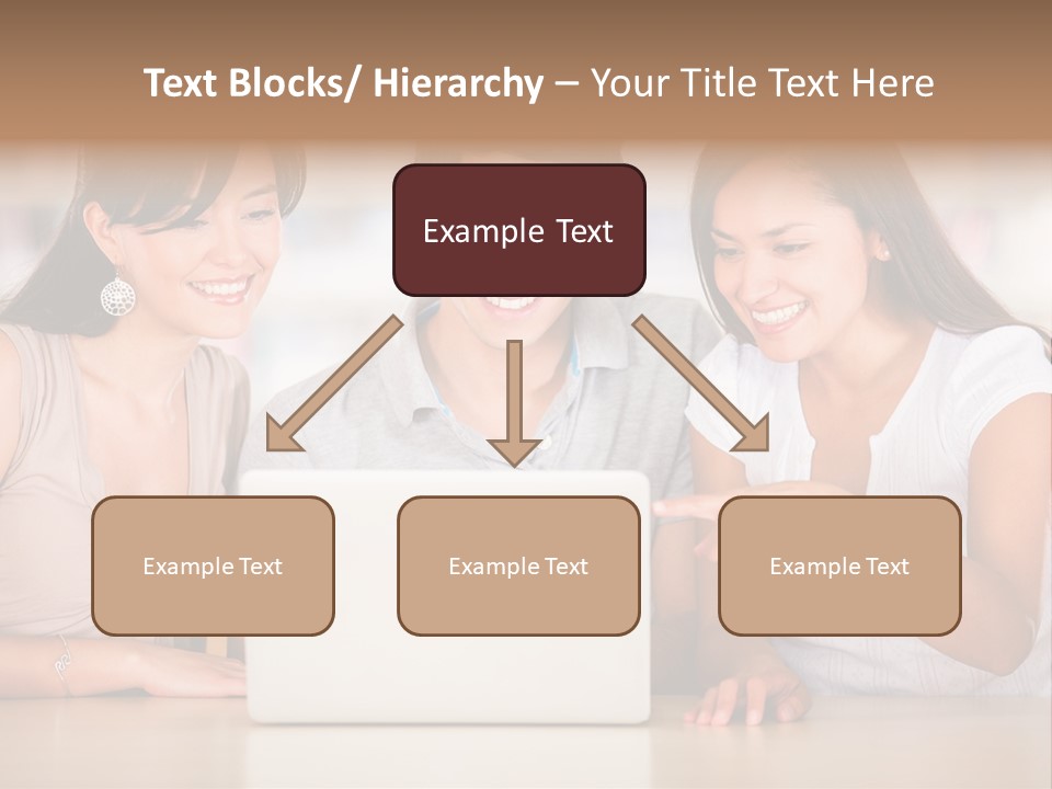 Happy Internet Women PowerPoint Template