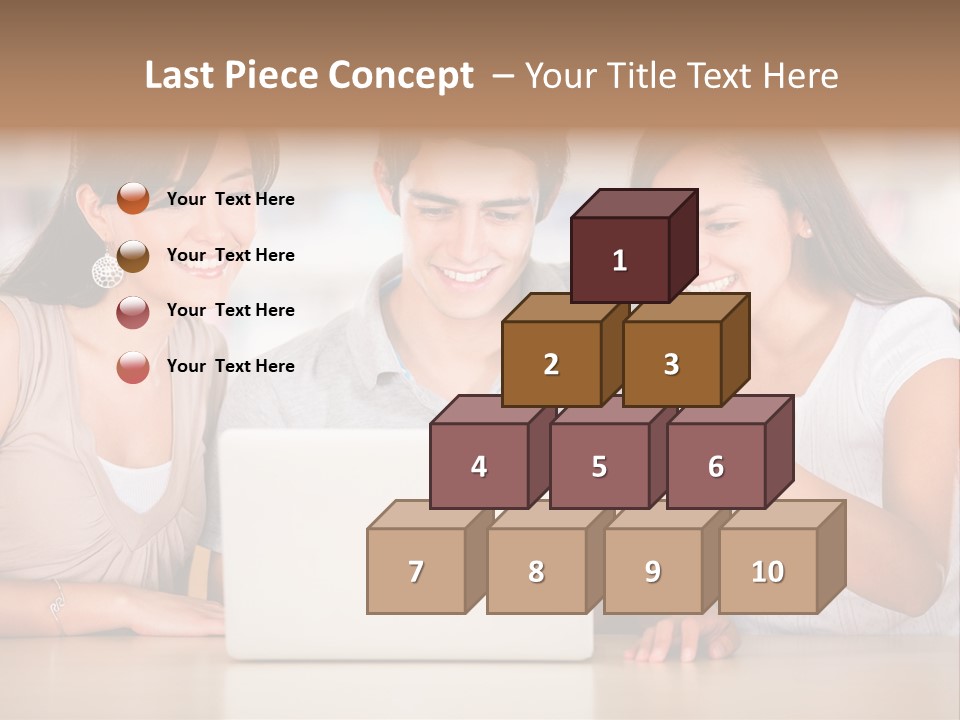 Happy Internet Women PowerPoint Template