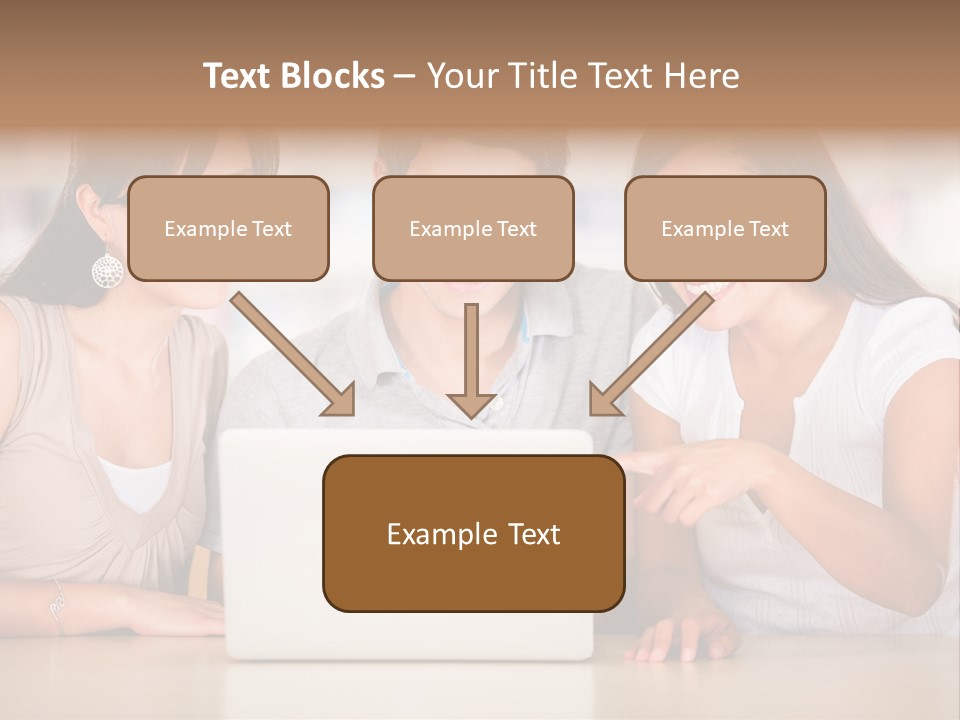 Happy Internet Women PowerPoint Template