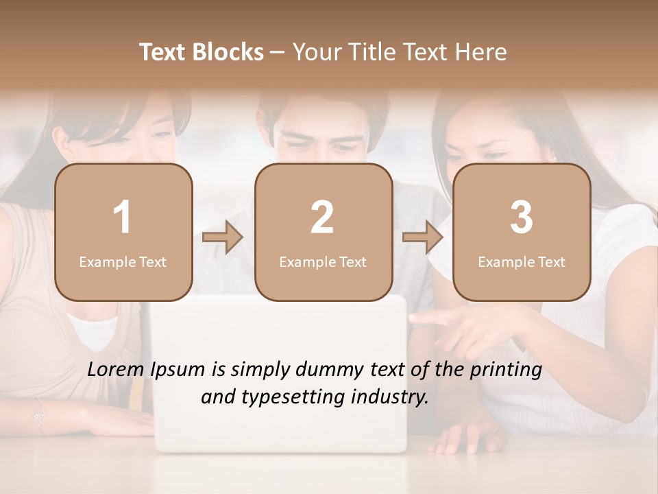 Happy Internet Women PowerPoint Template