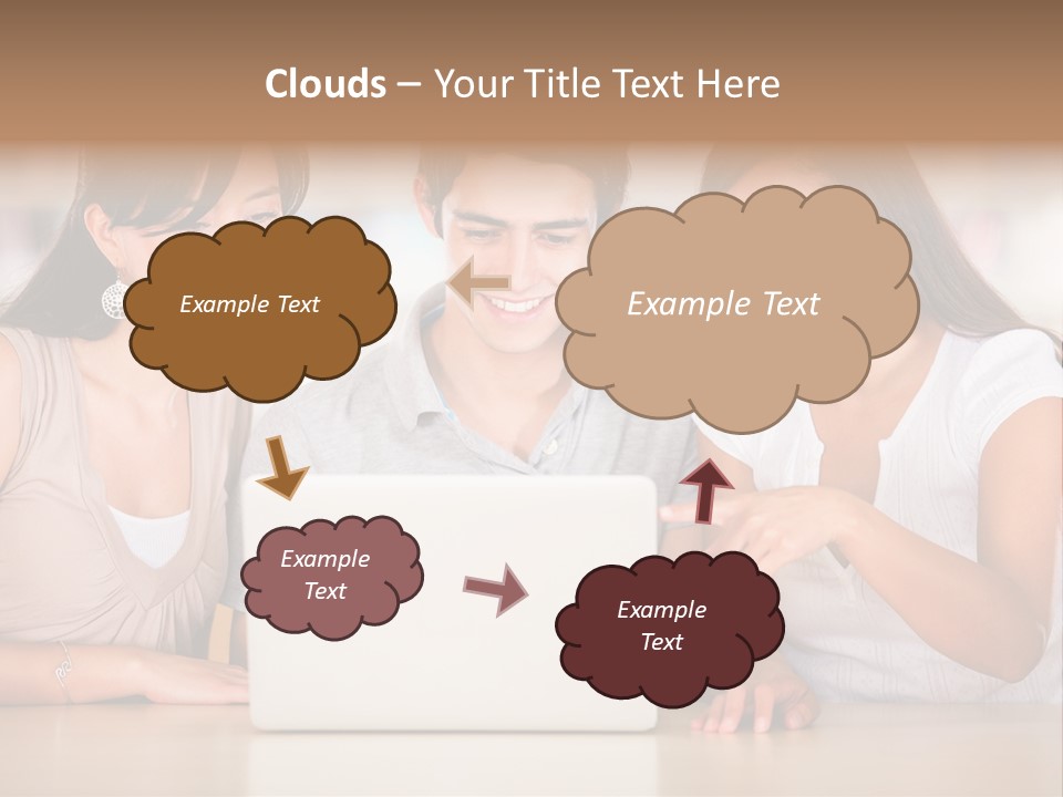 Happy Internet Women PowerPoint Template