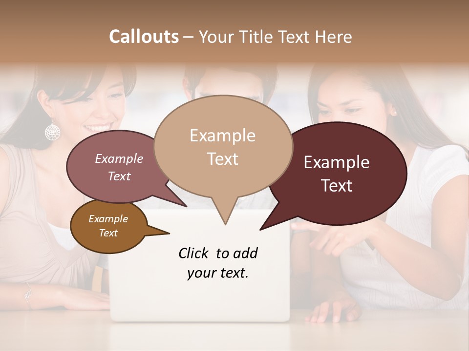 Happy Internet Women PowerPoint Template