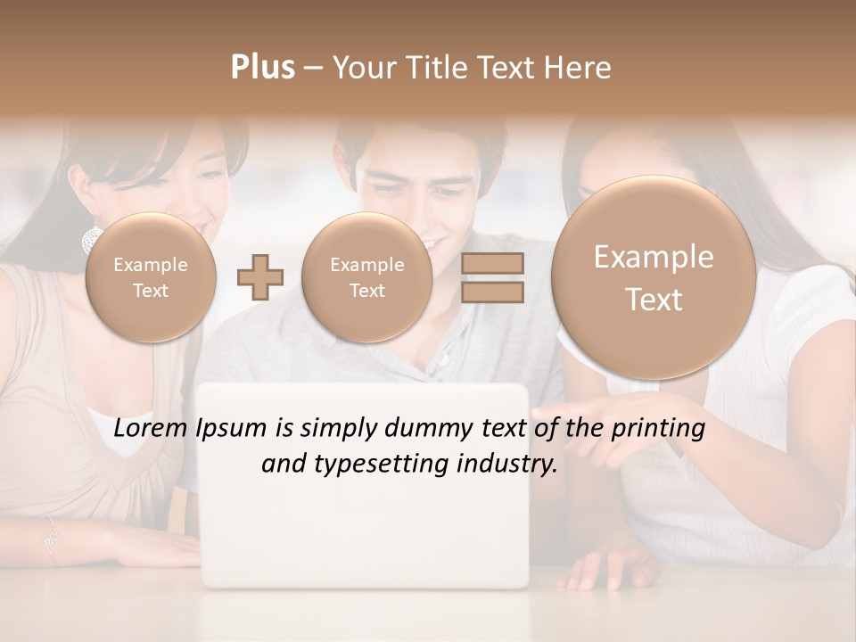 Happy Internet Women PowerPoint Template