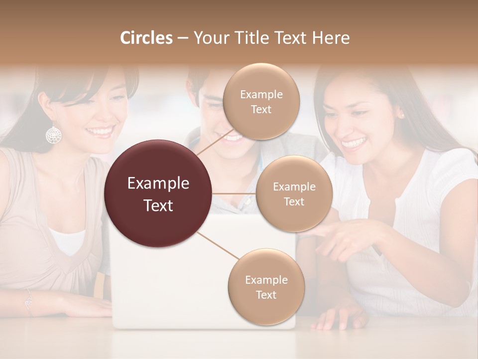 Happy Internet Women PowerPoint Template