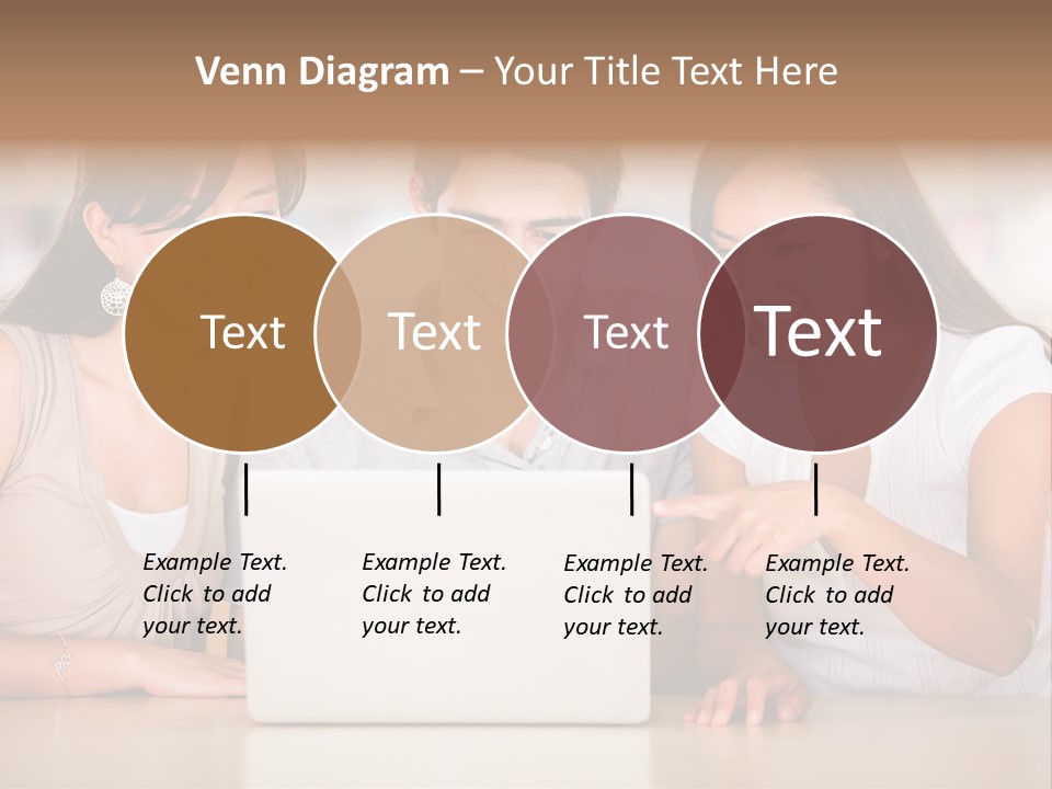 Happy Internet Women PowerPoint Template