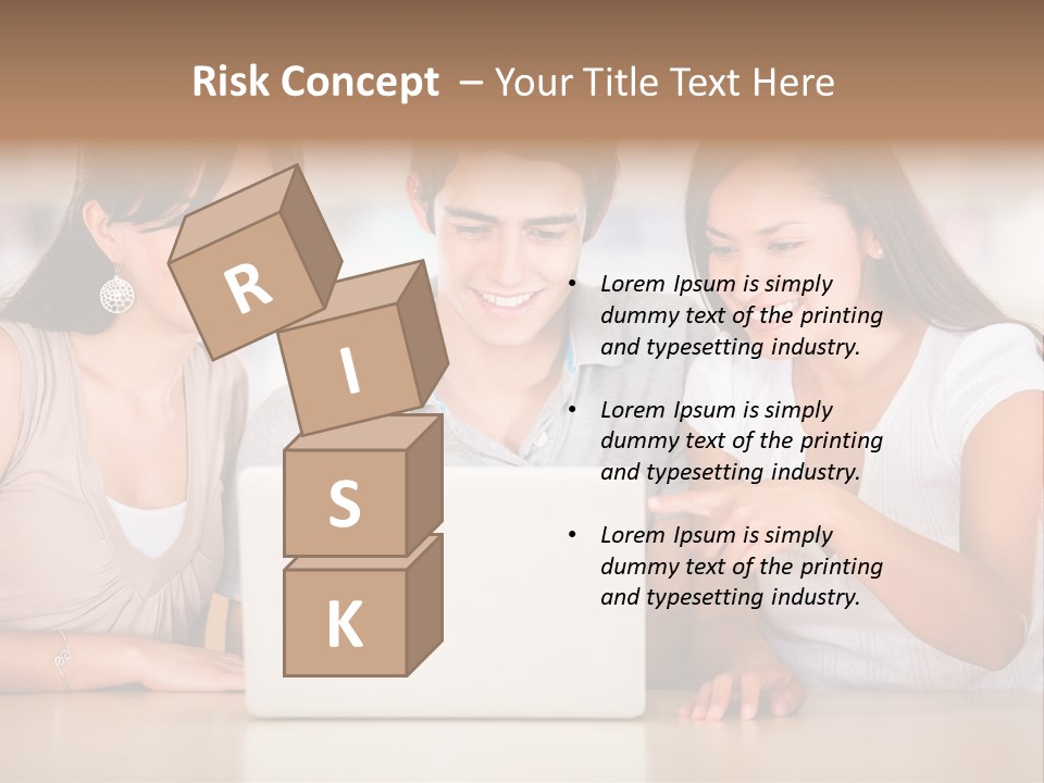 Happy Internet Women PowerPoint Template