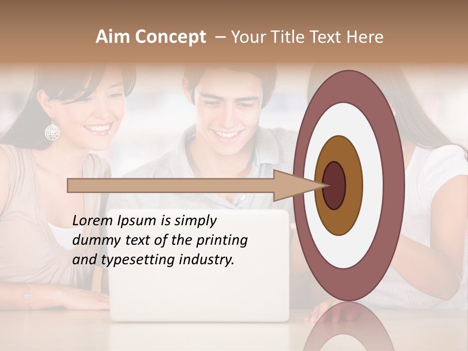 Happy Internet Women PowerPoint Template