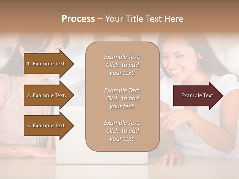 Happy Internet Women PowerPoint Template