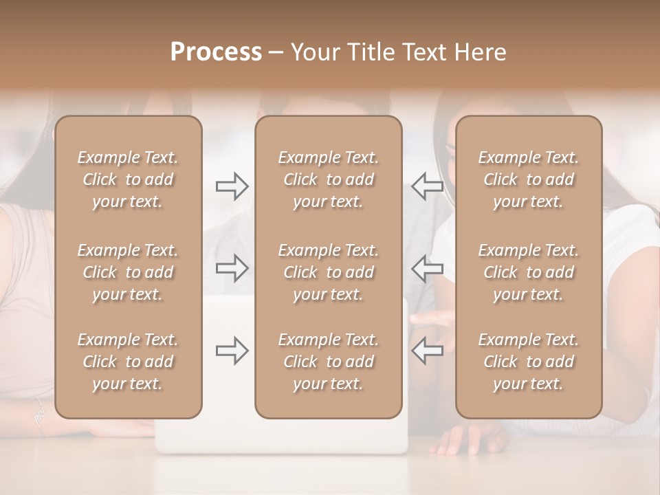 Happy Internet Women PowerPoint Template