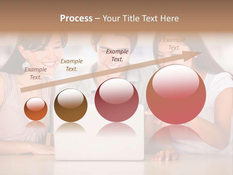 Happy Internet Women PowerPoint Template