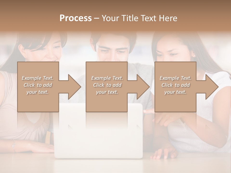 Happy Internet Women PowerPoint Template