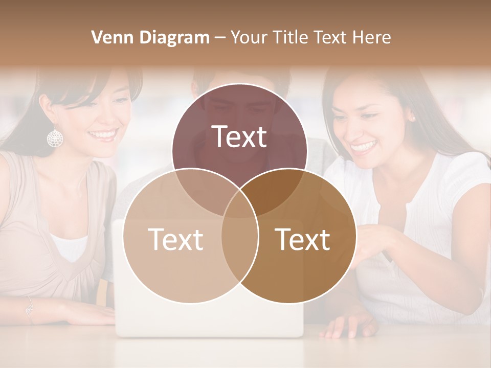 Happy Internet Women PowerPoint Template
