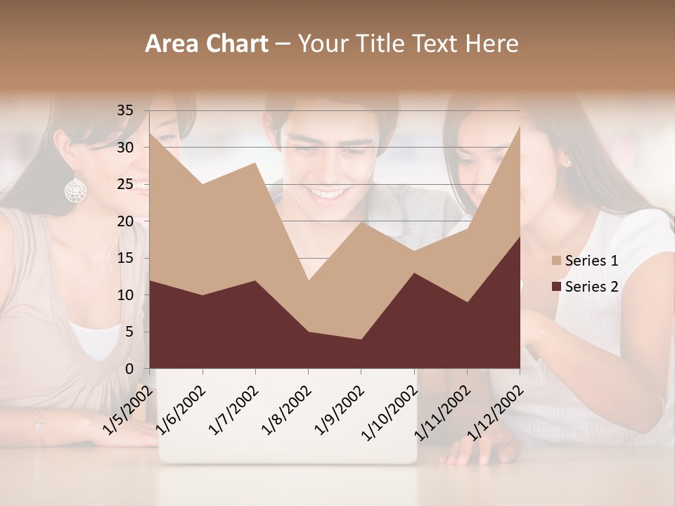 Happy Internet Women PowerPoint Template