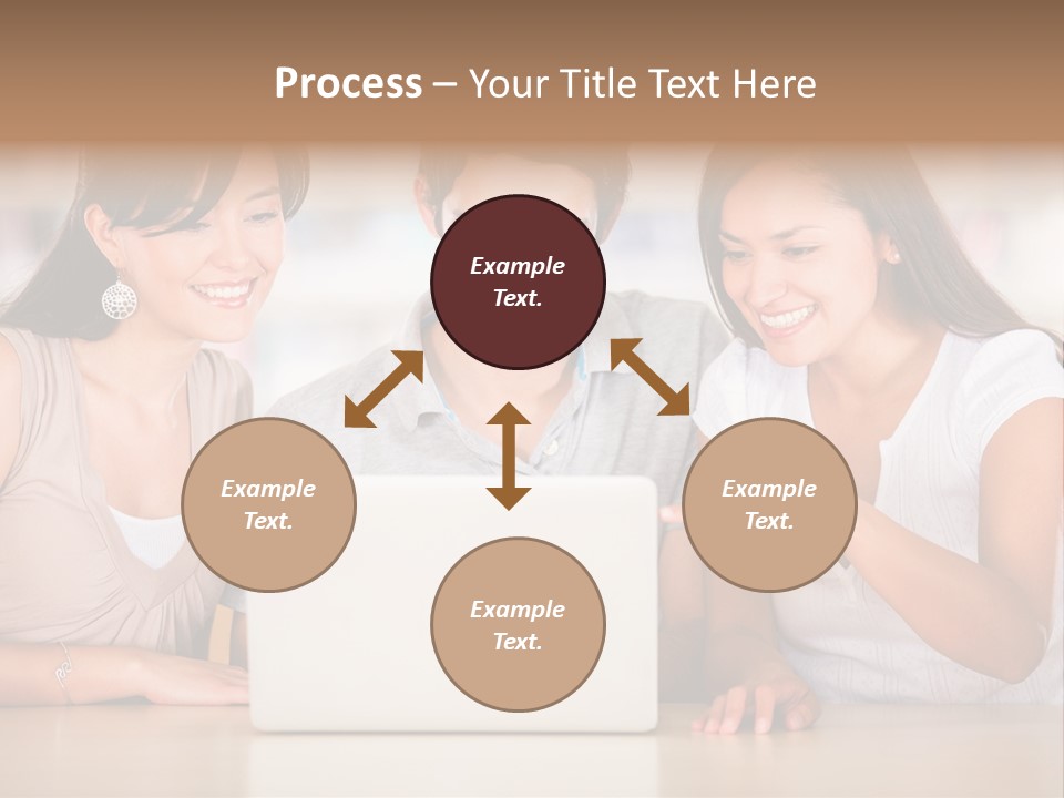 Happy Internet Women PowerPoint Template