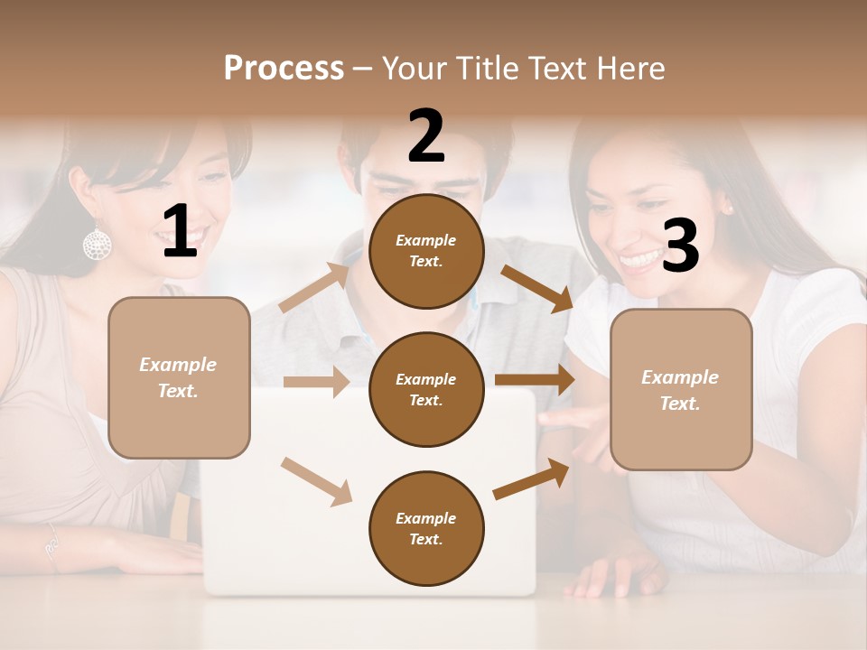 Happy Internet Women PowerPoint Template