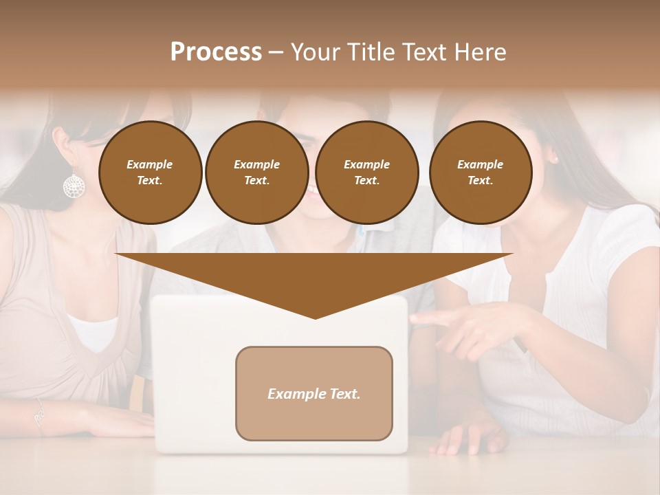 Happy Internet Women PowerPoint Template