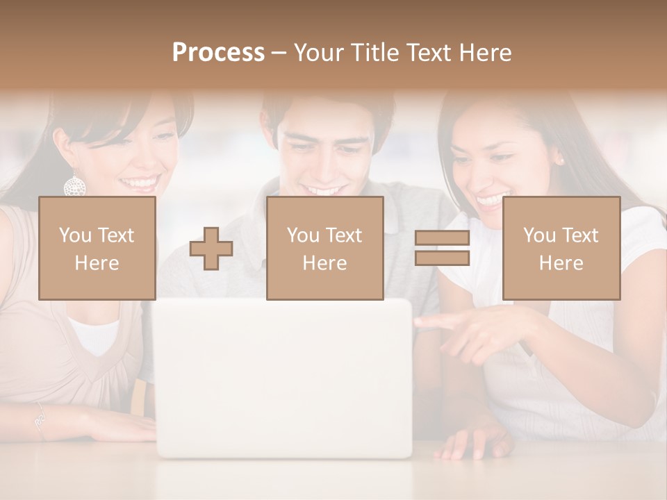 Happy Internet Women PowerPoint Template