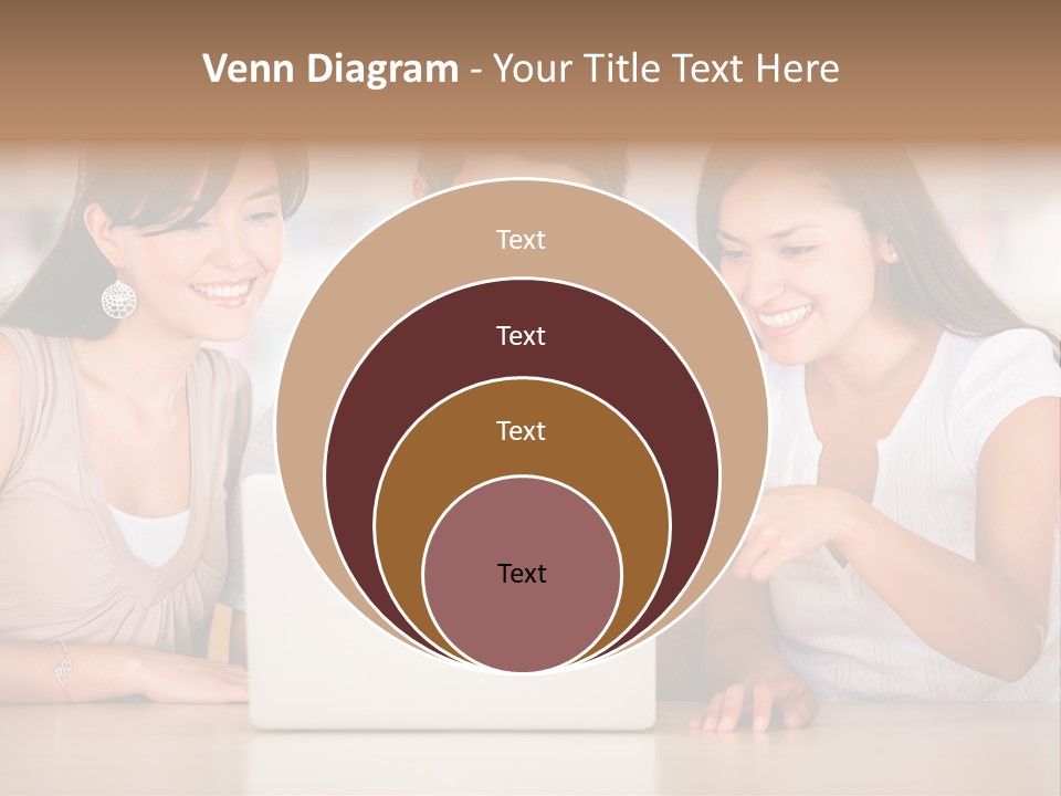 Happy Internet Women PowerPoint Template