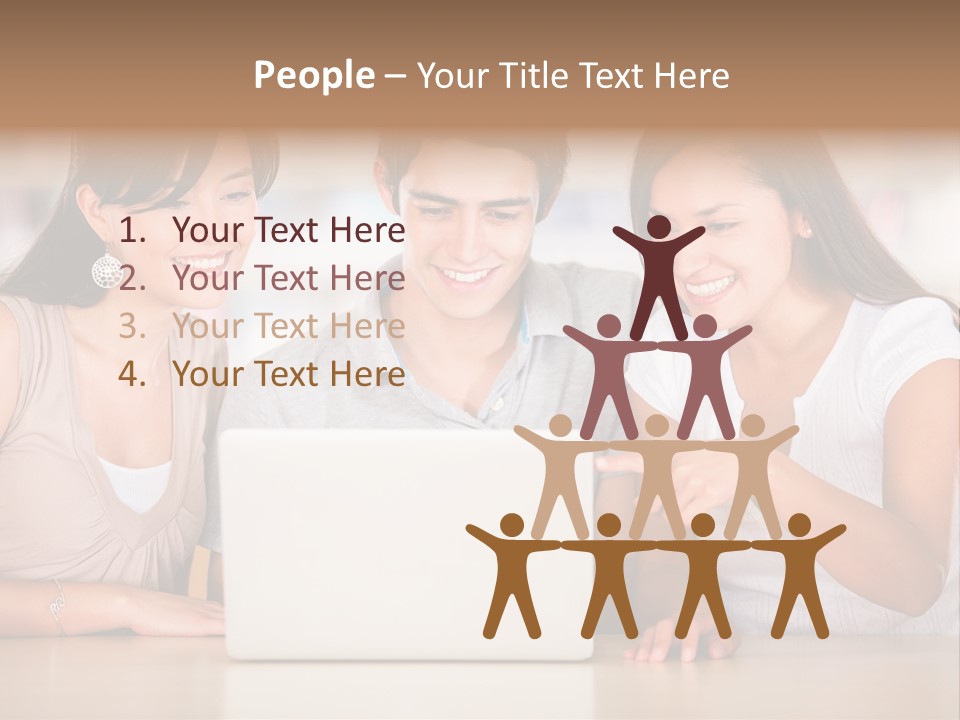 Happy Internet Women PowerPoint Template