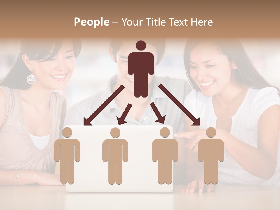 Happy Internet Women PowerPoint Template