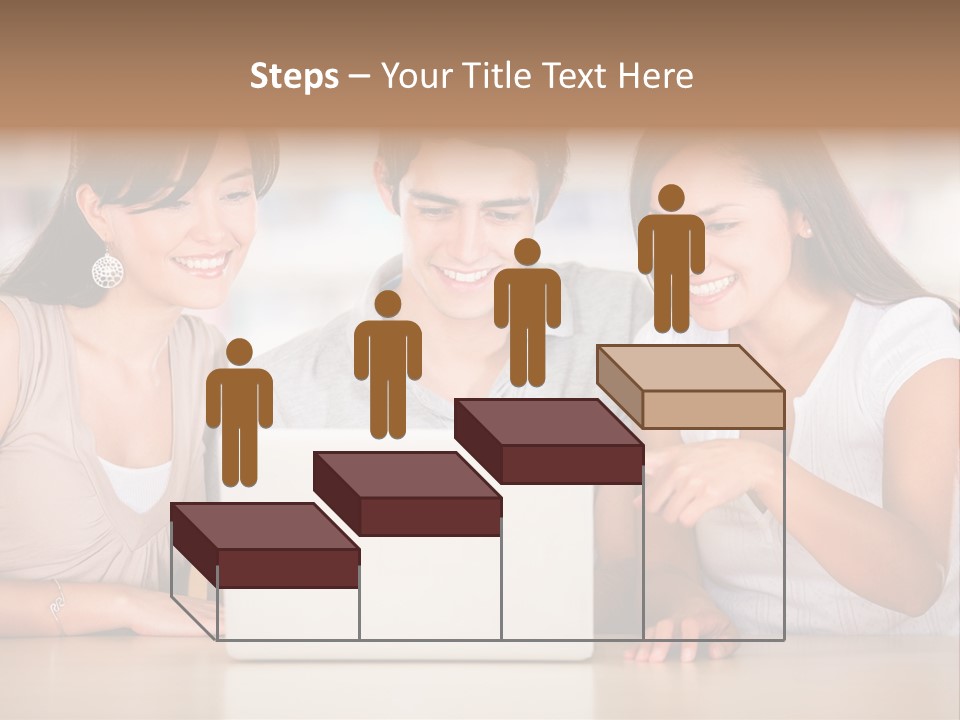 Happy Internet Women PowerPoint Template