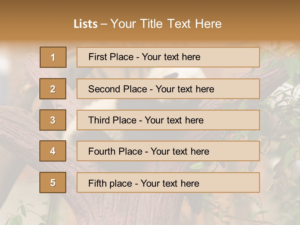 Reserve Panda Species PowerPoint Template